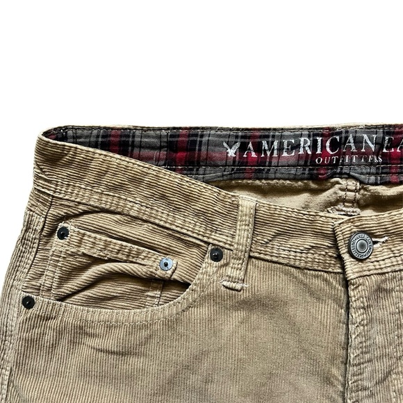 American Eagle Outfitters Tan Corduroy Pants Waist 34, 36 - Picture 2 of 5
